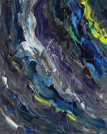 The greatest abstract oil paintings in the world. Flow, 2017
